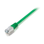 Equip Cat.6A S/FTP Flat Patch Cable, 1m, green