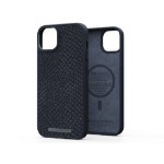 Njord byELEMENTS Salmon Leather Magsafe Case - iPhone 14 Plus - Black