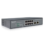 Digitus 8-Port Fast Ethernet PoE Netwrkswitch, Desktop, unmanaged, 2 Uplink Ports RJ45,120 W, af/at