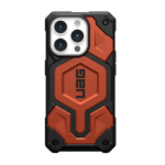 Urban Armor Gear Monarch Pro mobile phone case 15.5 cm (6.1") Cover Black, Rust colour