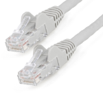 StarTech.com 15ft (4.6m) CAT6 Ethernet Cable - LSZH (Low Smoke Zero Halogen) - 10 Gigabit 650MHz 100W PoE RJ45 UTP Network Patch Cord Snagless with Strain Relief - Gray CAT 6, ETL Verified, 24AWG