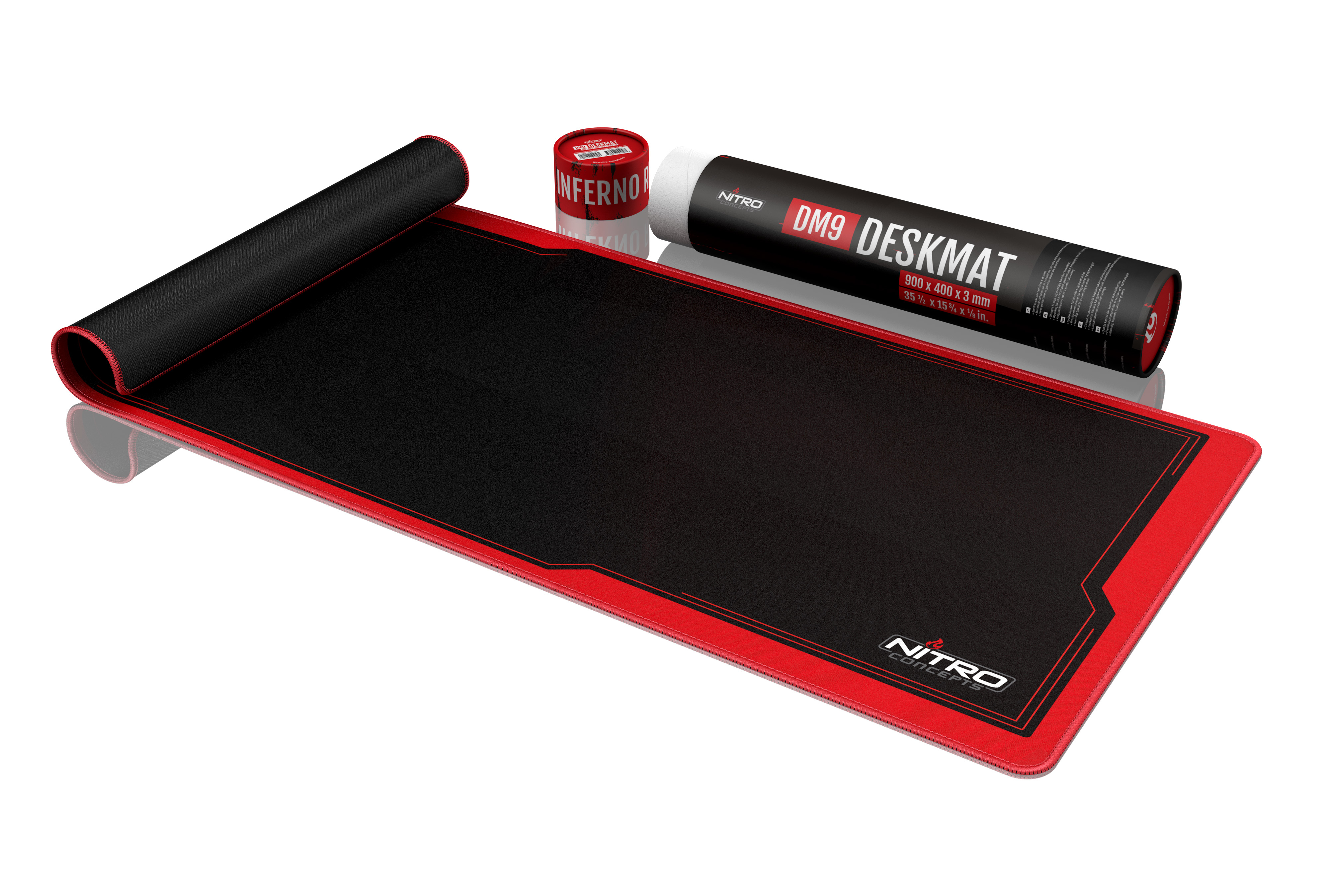 Image of Nitro Concepts DM9 Gaming mouse pad Black, Red