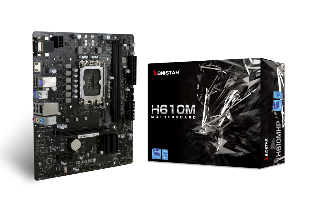 Biostar H610MHP moderkort Intel H610 LGA 1700 micro ATX