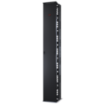 APC Veelzijdige, verticale kabelgeleider voor racks met 2 of 4 staanders, 84"H x 12"B, deur aan één zijde