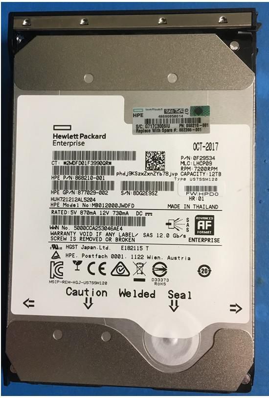 Hpe Dx 12Tb Sas 7.2K Lff Lp 512E Fio Hdd