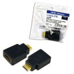LogiLink AH0009 tussenstuk voor kabels HDMI C HDMI A Zwart