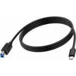 Vision TC 2MUSBCB/BL USB cable 2 m USB 3.2 Gen 1 (3.1 Gen 1) USB C USB B Black