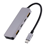 T'nB TCHUBUSBC laptop dock & poortreplicator Bedraad USB 3.2 Gen 2 (3.1 Gen 2) Type-C Aluminium