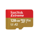 SanDisk Extreme 128 GB MicroSDXC UHS-I Class 10 SDSQXAA-128G-GN6MA