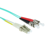 ACT 5 meter LSZH Multimode 50/125 OM3 glasvezel patchkabel duplex met LC en STconnectoren