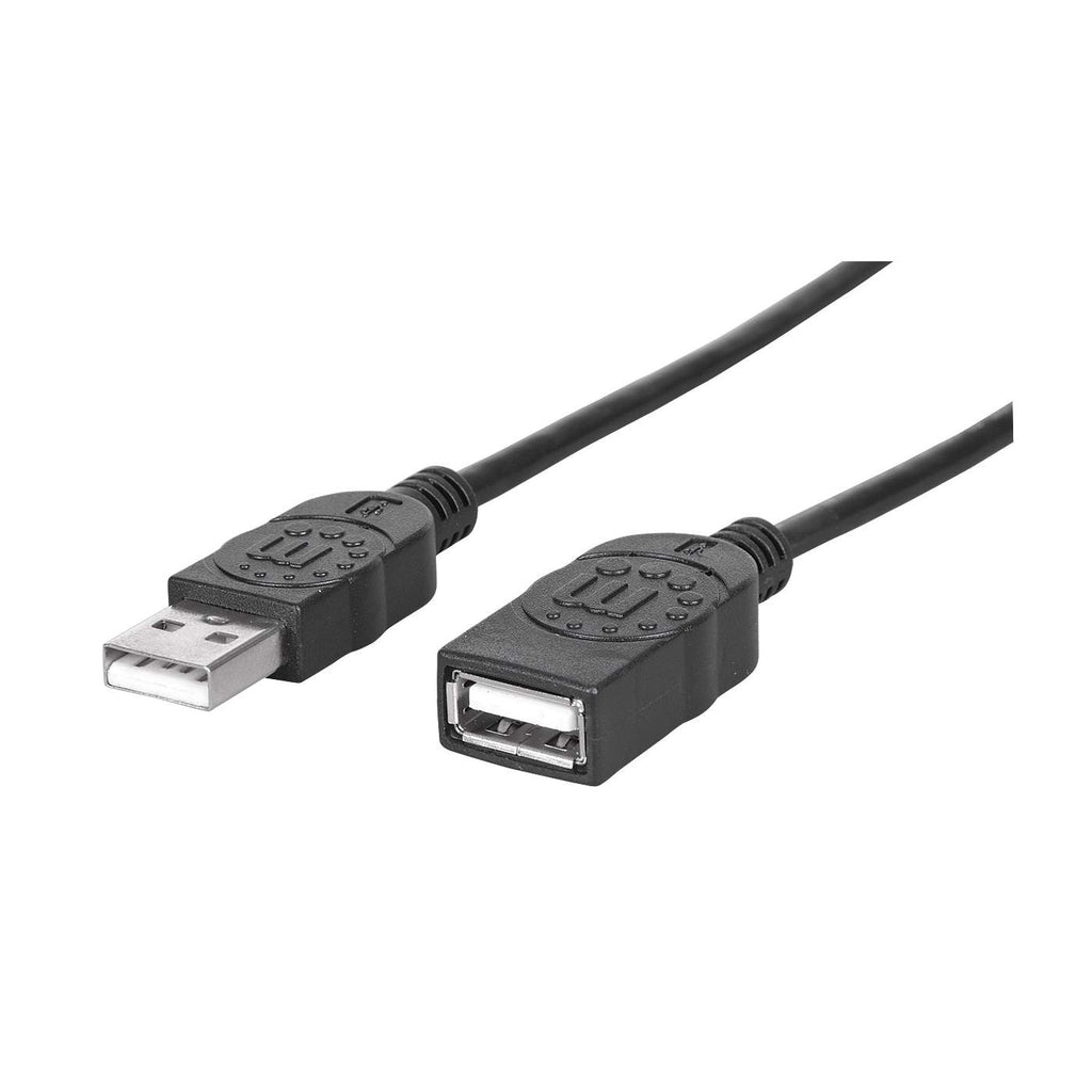 Photos - Cable (video, audio, USB) MANHATTAN USB-A to USB-A Extension Cable, 1.8m, Male to Female, 480 Mb 338 