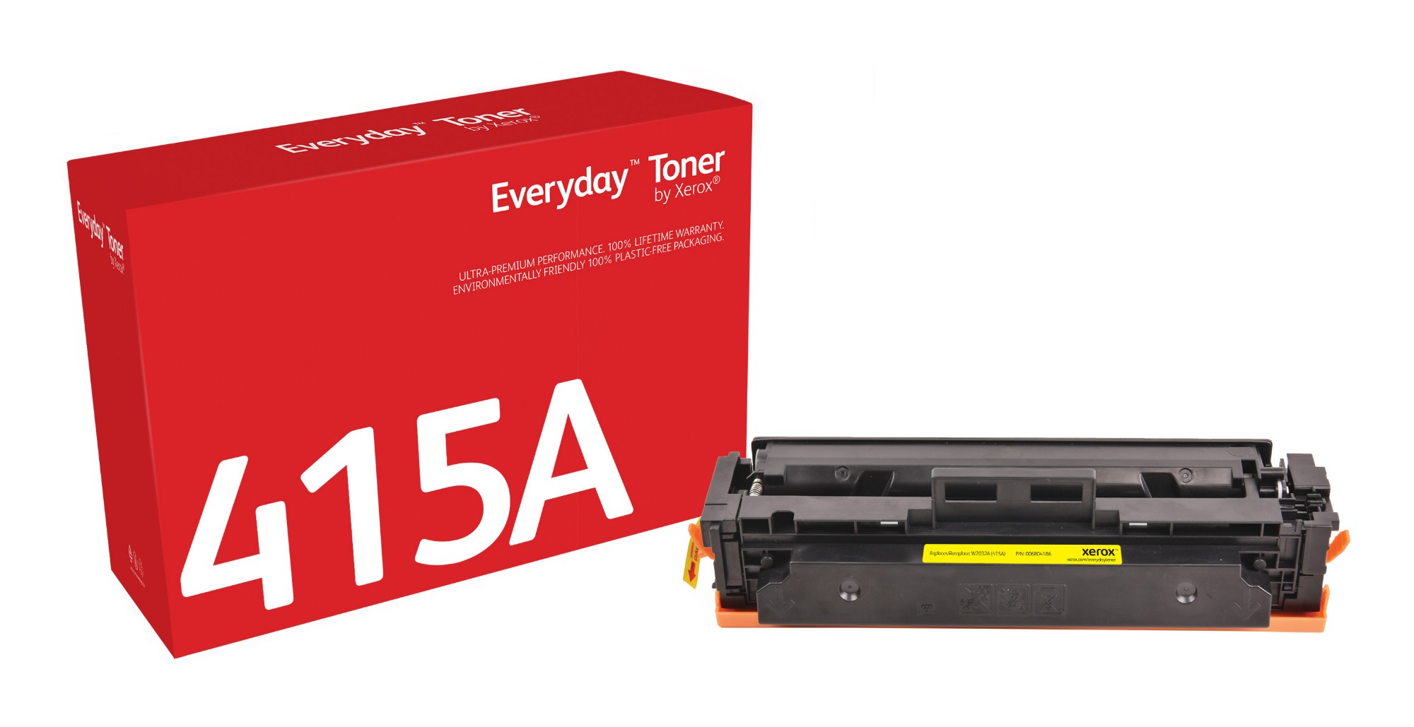 Image of Xerox 006R04186 Toner cartridge yellow. 2.1K pages (replaces HP 415A/W