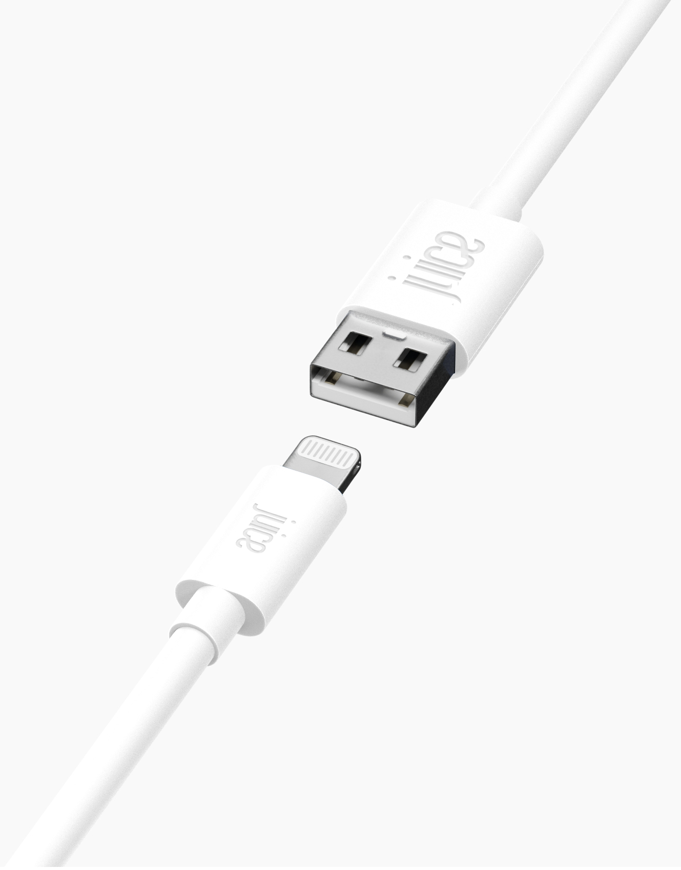 Juice White Apple Lightning Charging Cable 2M