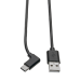 Tripp Lite U038-006-CRA USB-A to USB-C Cable, Right-Angle USB-C, USB 2.0, (M/M), 6 ft. (1.83 m)
