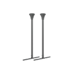 Multibrackets M Pro Series - Enclosure Floor to Ceiling Kit 49-65" Black