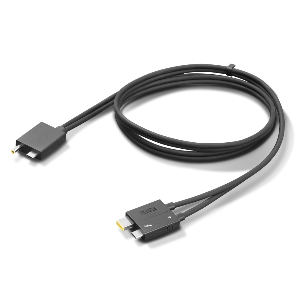 Image of Lenovo 4X91K16970 Thunderbolt cable 0.7 m 40 Gbit/s Black