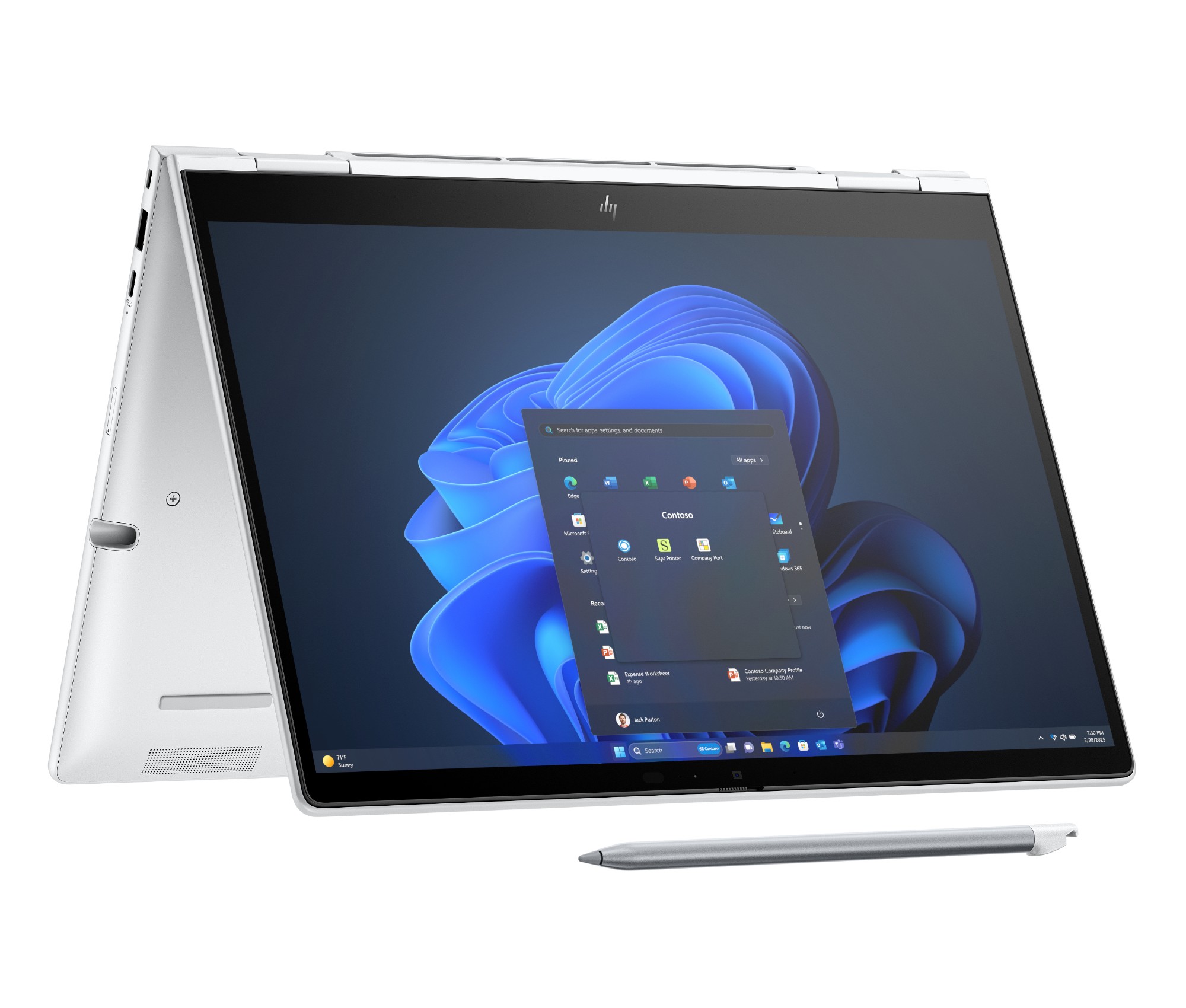 HP EliteBook 8 Flip G1i 13 inch Notebook AI PC Intel Core Ultra 7 255U Hybrid (2-in-1) 33.8 cm (13.3") Touchscreen WUXGA 16 GB LPDDR5x-SDRAM 512 GB SSD Wi-Fi 6E (802.11ax) Windows 11 Pro Silver