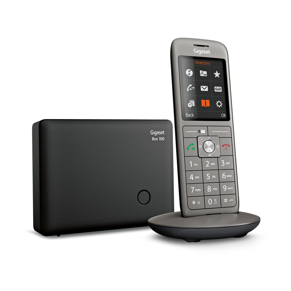 Image of Gigaset CL660 Analog/DECT telephone Caller ID Anthracite