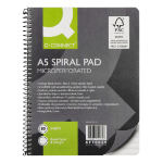 Q-CONNECT Spiral Notepad A5, cardboard cover, lined, 6-holes