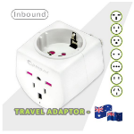 Generic Sansai Universal Travel Adaptor 10A 240V 2400W 50Hz compatible for UK/USA/China/Japan/Italy and more other countries travel in Australia & New Zealand