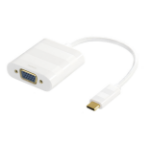 Deltaco USBC-VGA1 video cable adapter 0.1 m USB Type-C VGA (D-Sub) White