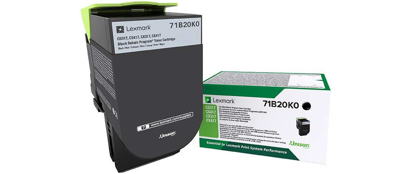 Image of Lexmark 71B20K0 Toner-kit black return program, 3K pages ISO/IEC...