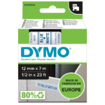 Dymo 45014/S0720540 DirectLabel-etikettes blue on white 12mm x 7m for Dymo D1 6-12mm/19mm/24mm/9-12mm/9-19mm