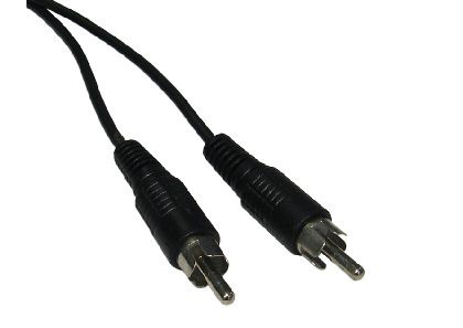 Cables Direct 25m RCA/RCA audio cable Black