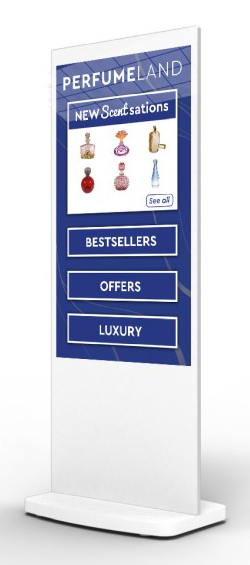 Allsee Technologies L50HD9-TW Signage Display Totem design 127 cm (50") LCD Wi-Fi 450 cd/m² Full HD White Touchscreen Built-in processor Android 7.1 24/7