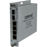 ComNet Self Managed Switch, 4 Ports Gigabit Ethernet (10/100/1000) Power over Ethernet (PoE) Desktop/Wall-Mounting Silver