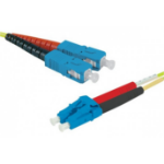 Hypertec 393240-HY fibre optic cable 50 m SC LC OS2 Yellow