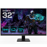 GIGABYTE GS32Q 31.5 QHD Gaming Monitor - 2560 x 1440, 165Hz, 1ms, 300 cd/m², FreeSync Premium, HDR Ready, HDMI 2.0, Displayport 1.4