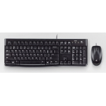 Logitech Desktop MK120 Keyboard Mouse Included USB QWERTY German Black