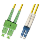 Microconnect FIB8410005 fibre optic cable 0.5 m SC LC OS2 Yellow