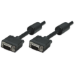 Manhattan VGA Monitor Cable (with Ferrite Cores), 10m, Black, Male to Male, HD15, Cable of higher SVGA Specification (fully compatible), Shielding with Ferrite Cores helps minimise EMI interference for improved video transmission, Lifetime Warranty