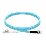 Origin Storage LC-ST OM3 Fibre Optic Cable Multimode Duplex - Aqua 0.5m InfiniBand/fibre optic cable OFNR Aqua colour