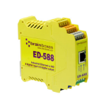 Brainboxes Ethernet to Digital electrical relay Yellow