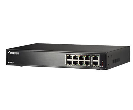 Idis Dh 10p Network Switch Fast Ethernet 10 100 Black Power Over Ethernet Poe At Best Price