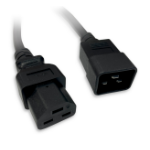 4Cabling IEC C20 to C21 Power Cable 20A Black 2m