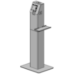 Ergonomic Solutions Kiosk with sidemounted