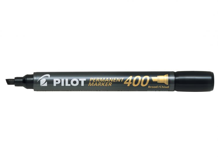 Pilot 400 permanent marker Chisel tip Black 20 pc(s)