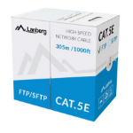 Lanberg LCS5-11CU-0305-S networking cable Grey 305 m Cat5e S/FTP (S-STP)