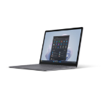 Microsoft Surface Laptop 5 34.3 cm (13.5") Touchscreen Intel® Core™ i5 i5-1245U 16 GB LPDDR5x-SDRAM 256 GB SSD Wi-Fi 6 (802.11ax) Windows 11 Pro Platinum