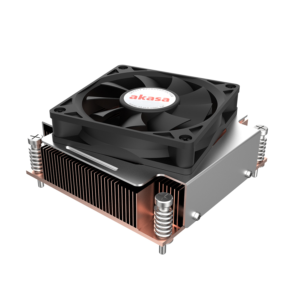 Image of Akasa Intel LGA1700 Processor Hybrid cooler 7 cm Black, Copper,...