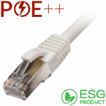 Cablenet 2m Cat6a RJ45 White S/FTP LSOH 26AWG Snagless Booted Patch Lead (PK 100)