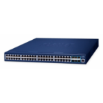 PLANET GS-6311-48T6X Layer 3 48-Port 10/100/1000T + 6-Port 10G SFP+ Managed Ethernet Switch (hardware-based Layer 3 RIPv1/v2, OSPFv2 dynamic routing, supports ERPS Ring) (GS-6311-48T6X) L3 Gigabit Ethernet (10/100/1000) Blue