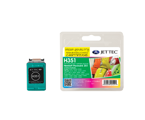 Refilled HP 351 Colour Ink Cartridge