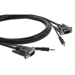 Kramer Electronics 15-pin HD + 3.5mm Audio Micro Cable 1.8 m VGA (D-Sub) + 3.5mm Black