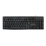 Gembird KB-UM-107-DE toetsenbord Universeel USB QWERTZ Duits Zwart