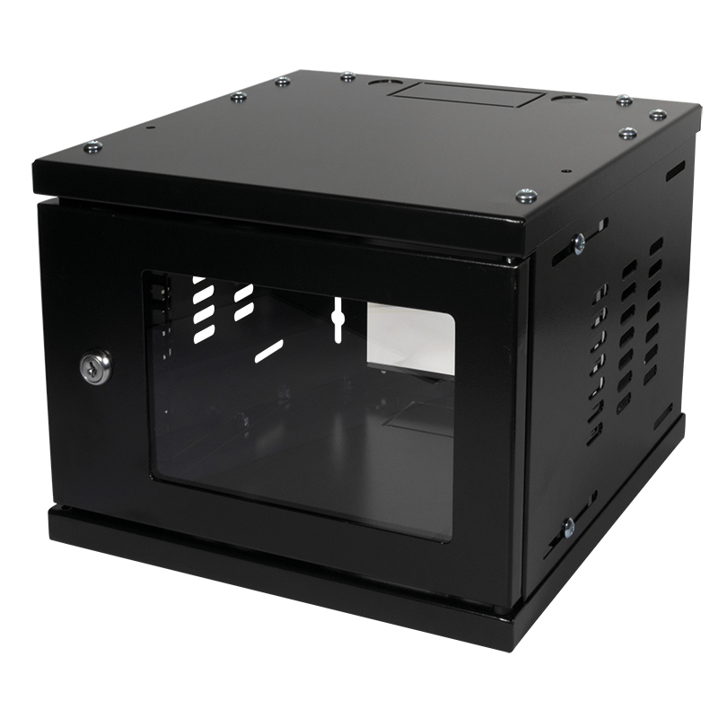 Image of LogiLink W06Z33B rack cabinet 4U Wall mounted rack Black